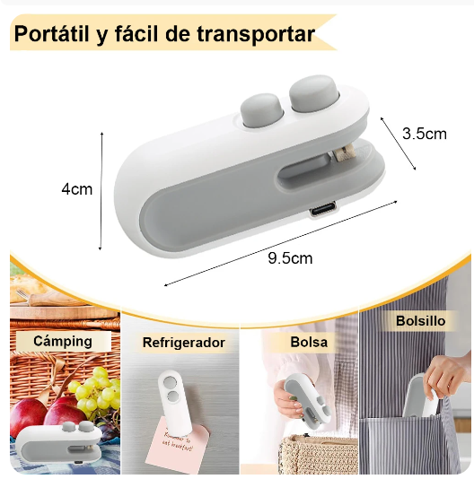 Mini Selladora De Bolsas Recargable