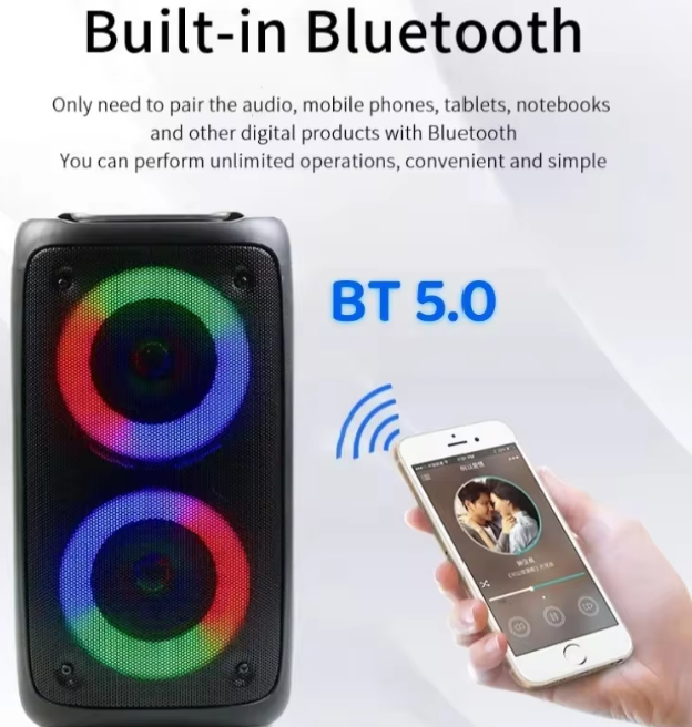 Parlante Portátil Con Bluetooth