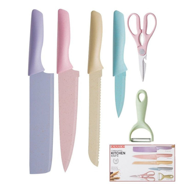 Set de cuchillos 6 piezas Colores
