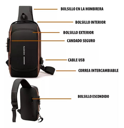 RIÑONERA MOCHILA ANTIRROBO