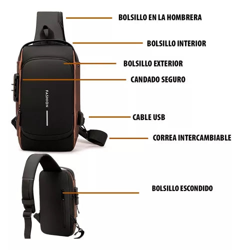 RIÑONERA MOCHILA ANTIRROBO