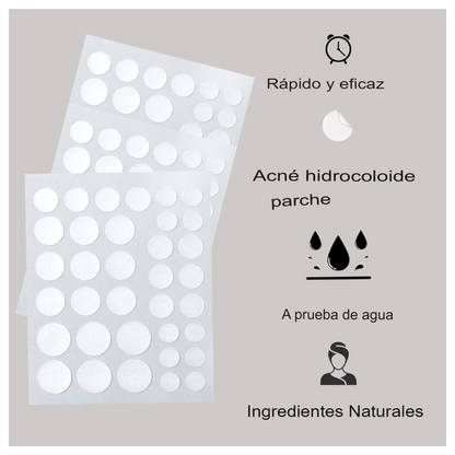 Parches Viral Para Acné con Hidrocoloide 120 unidades