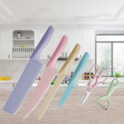 Set de cuchillos 6 piezas Colores