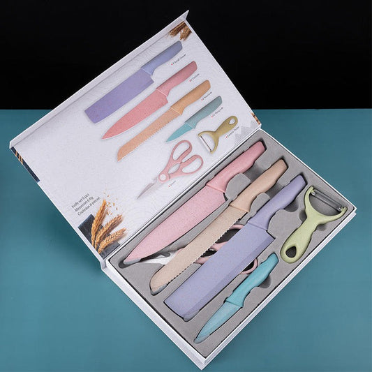 Set de cuchillos 6 piezas Colores