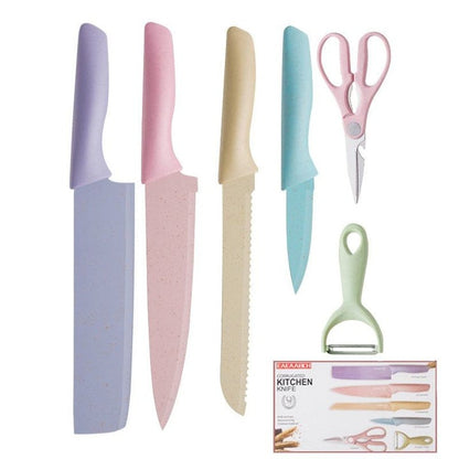 Set de cuchillos 6 piezas Colores